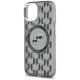 6. Karl Lagerfeld IML Monogram Karl & Choupette Head MagSafe iPhone 15 Plus Case - Black