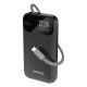Dudao K31 10000 mAh 22.5W PD Powerbank with Built-in Cable - Black