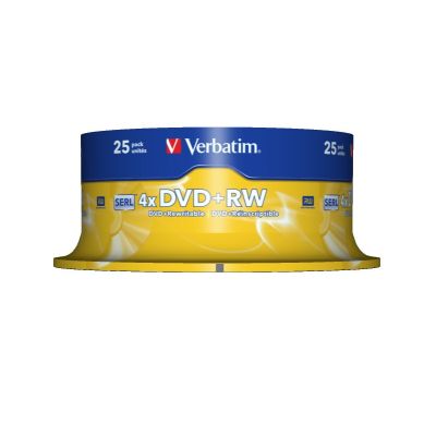 2. DVD+RW Verbatim 43489 (4.7GB; 4x; 10pcs; Cake)
