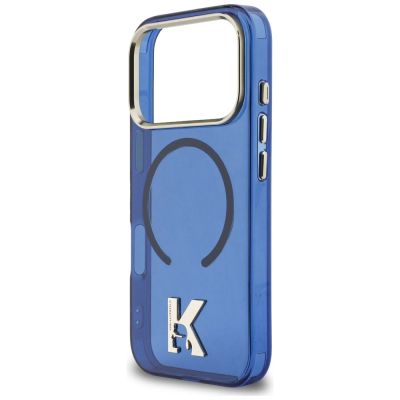 6. Karl Lagerfeld IML K Head Logo MagSafe Case for iPhone 17 Pro - Blue