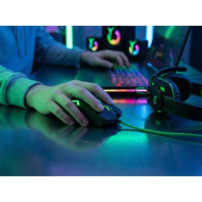 16. Esperanza Fighter EGM205G computer mouse (optical; 2400 DPI; black)