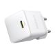 4. Baseus Palm 1C 20W Wall Charger (with Baseus Mini White USB-C 60W (20V/3A) 1m Cable) - White