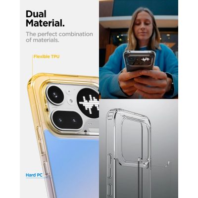 8. Spigen Ultra Hybrid Case for Nothing Phone 4A Pro - Transparent