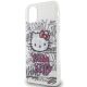 6. Hello Kitty IML Kitty On Bricks Graffiti case for iPhone 11 / Xr - white
