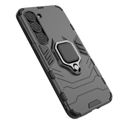3. Ring Armor case for Samsung Galaxy S23 armored cover magnetic holder ring black