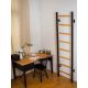 20. GYMNASTIC WOODEN AND METAL WALL BAR WITH 4 HANDLES BENCHK 200B