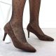 7. Chocolate suede women's pumps, Sergio Leone 1336