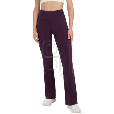 Women's leggings 4F CAS F1195 dark purple 4FWAW25TTROF1195 50S