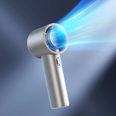 3. Jisulife Handheld Fan Pro1 S 5000mAh FA53PRO Mini Blower Portable USB Metal Fan - Light Brown
