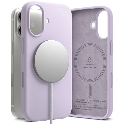Ringke Silicone Magnetic MagSafe Case for iPhone 17 - Purple