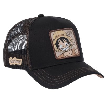 2. Capslab One Piece Trucker Cap CL-OP2-1-CAS-WAN3 Black One Size