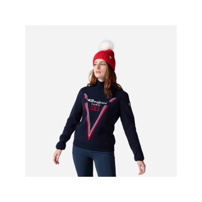 Rossignol W Victoire Tn Knit Navy Blue Sweater