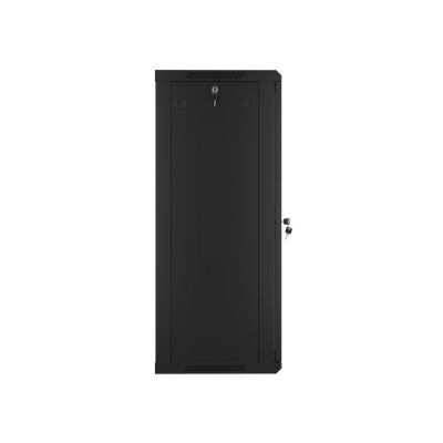 15. Lanberg WF01-6422-10B rack cabinet (22U; 1082mm / 600mm / 450 mm; wall-mounted; openable; 19''; black)