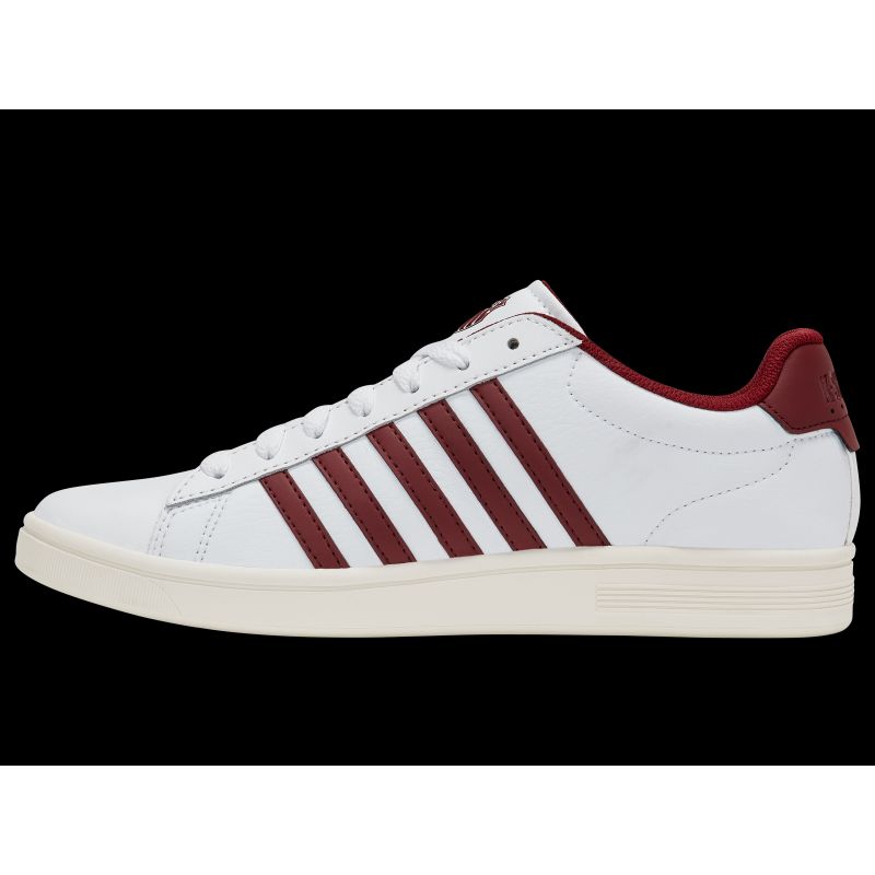 5. K-swiss sneakers COURT TIEBREAK II WHITE/TIBETAN RED/SNOW WHITE-M (04413-152-M)