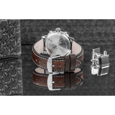 7. Men's Watch ZEPPELIN Graf Chronograph LZ 127 + BOX