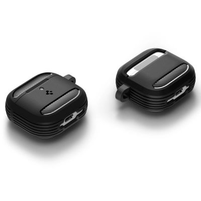 8. Spigen Rugged Armor Case for AirPods 4 - Black