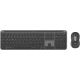9. Logitech MK950 Signature for Business Keyboard Mouse Included Office RF Wireless + Bluetooth QWERTZ German Graphite