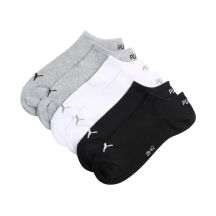 Puma Sneaker Plain Socks 3 Pack Gray, White, Black 938624 17