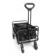 4. Wozinsky WZP-80 beach, tourist, garden, durable, wide wheels, up to 80 kg - black