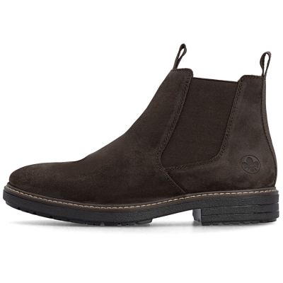 3. Men's brown insulated leather Chelsea boots Rieker 33180-28