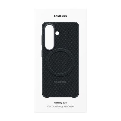 6. Samsung Carbon Magnet Case for Samsung Galaxy S26, compatible with MagSafe - black