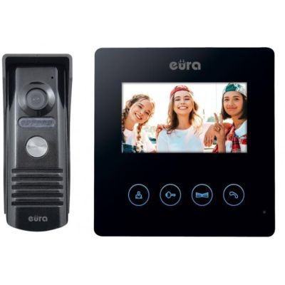 EURA VDP-52A3"ATIRA" video intercom black