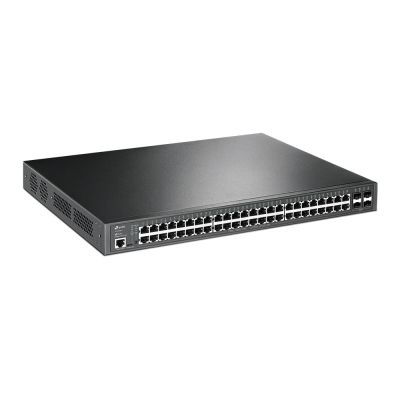 2. TP-Link JetStream TL-SG3452P Managed Network Switch L2/L3 Gigabit Ethernet (10/100/1000) PoE Support 1U Black