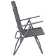 9. CAMPING CHAIR WITH ARMRESTS 61x66x65-108CM FOLDING DARK GRAY ENERO CAMP - 2nd QUALITY