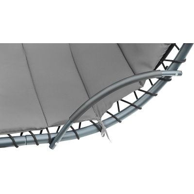 9. SWING ROCKING CHAIR WITH UMBRELLA LISBON DARK GREY