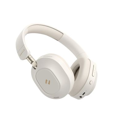 3. Havit H668BT Beige Wireless Bluetooth Headphones