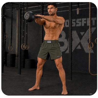 4. ARMY GREEN COMBATWEAR V2 MMA Shorty Shorts | DBX Bushido