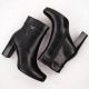 3. Women’s black heeled ankle boots with warm lining M.Daszyński AF125-22