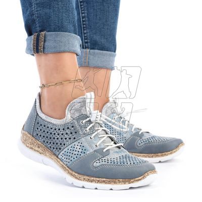 5. Rieker W N4255-12 openwork sports shoes blue