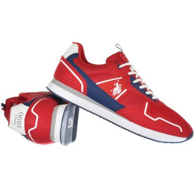 Men's Sports Shoes US Polo Assn. Sneakers - NOBIL004-RED-DBL01
