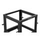 3. OPEN RACK 19" 9U 600X600-1100 ADJUSTABLE BLACK LANBERG