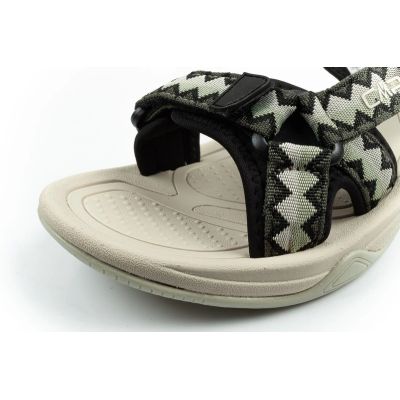 6. CMP Hamal women's sandals with Velcro fastening and trekking sole, green