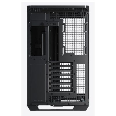 7. APNX V1 PC Case, Midi-Tower, ATX, Tempered Glass, Wood, black