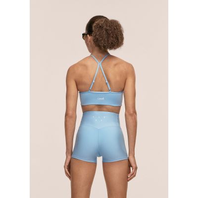 4. CASALL Sleek Strappy Sports Bra, Blue