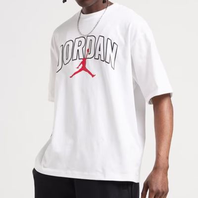 2. Men's Air Jordan Brooklyn Arch Logo T-shirt White - IB7347-100