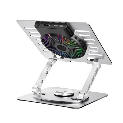 5. Wozinsky WDCX-X16-AS CoolBase RGB 360° cooling stand for laptop and tablet - silver