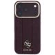 3. Guess Stripe Peony 4G Logo MagSafe Case for iPhone 18 Pro Max / 17 Pro Max - Burgundy