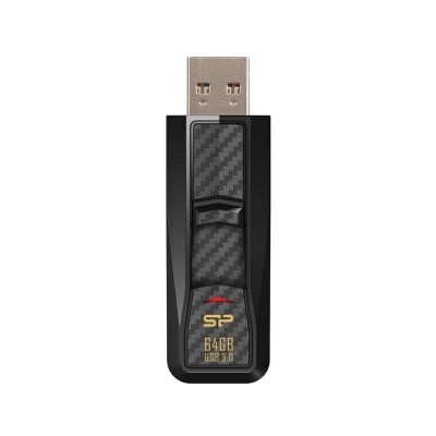 3. Silicon Power Blaze B50 USB Flash Drive 256GB USB Type-A 3.2 Gen 1 (3.1 Gen 1) Black