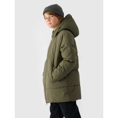 2. Boy's down coat with synthetic filling 4F Junior 4FJWAW24TDJAM464-43S