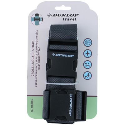 14. UNIVERSAL LUGGAGE SECURITY BELT 230x5CM SET OF 2 DUNLOP GRAY