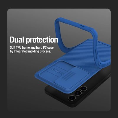 9. Nillkin CamShield Pro armored case with camera cover for Samsung Galaxy S24+ - green