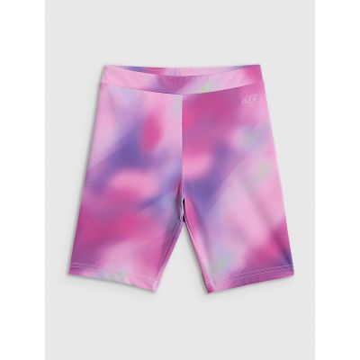 7. Girls' sports cycling leggings 4F 4FJRSS26TFSTF139-90A