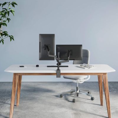 17. MANHATTAN DESK ARM 2X TV LED/LCD 17-32 INCHES
