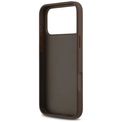 7. Guess 4G nauble Card Triangle Case for iPhone 18 Pro Max / 17 Pro Max – brown