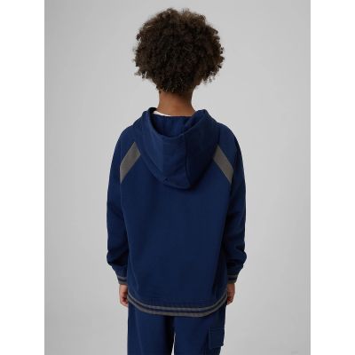 2. Boys' Loose-Fit Hooded Sweatshirt 4F 4FJRAW26TSWSM3193-31S