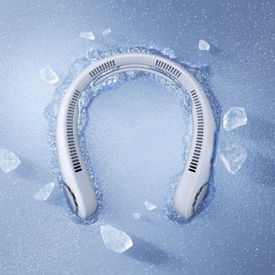 2. Jisulife Neck Fan 4 5000mAh Portable USB Neck Fan - Gray